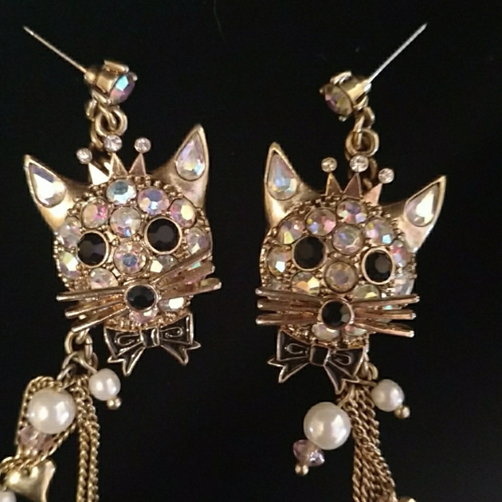 💟😻Amazing Betsey Johnson Earings